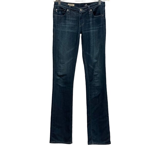 AG Women's Ballad Slim Boot Jeans, USA, Dark Wash, 28R - Picture 1 of 7